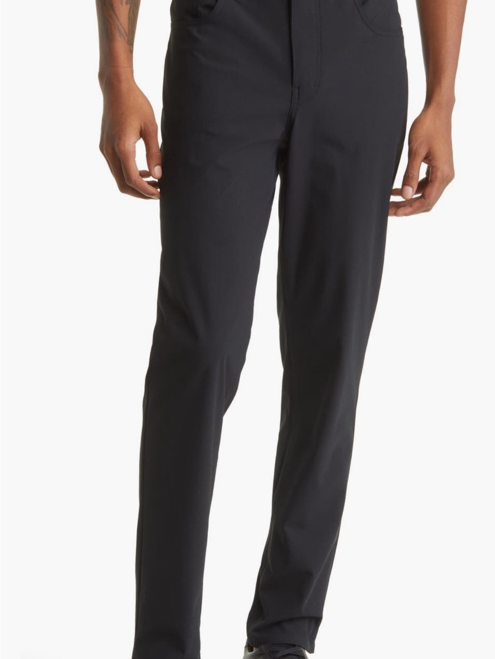 Zella Black Men’s Dress Slacks - Slim Fit